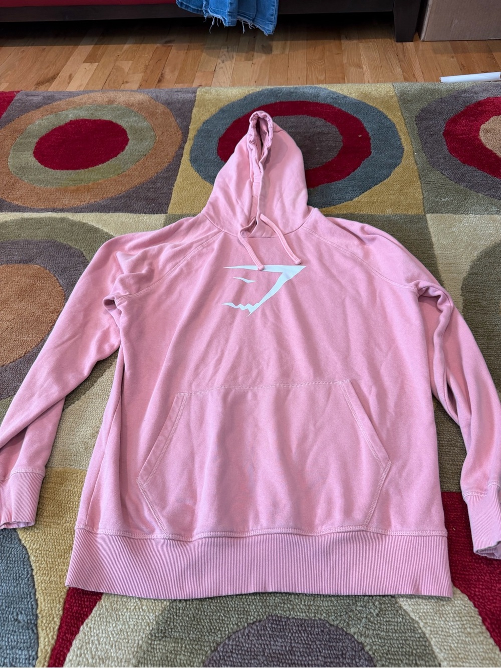 Gymshark Light Pink Pullover Hoodie Sweatshirt Men’s Size Large